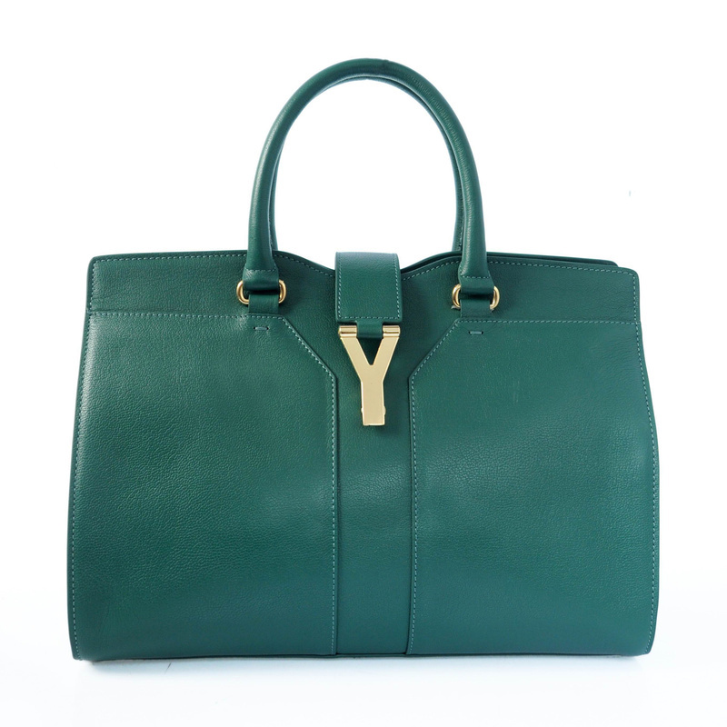 8221 Yves Saint Laurent medio Cabas Chyc Borsa Verde 8221